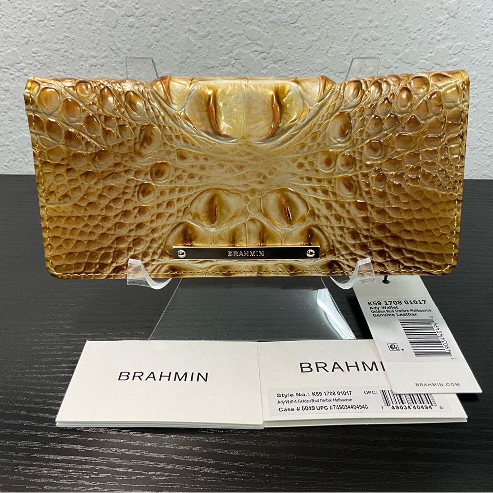 Brahmin Ady GOLDEN ROD OMBRE MELBOURNE W/ Eye NWT